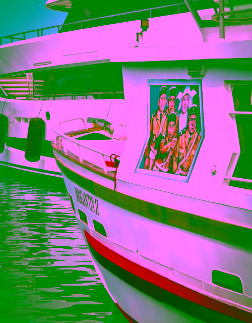 Saint-Tropez port with the Gendarmerie building — private boat trip Saint-Tropez French Riviera